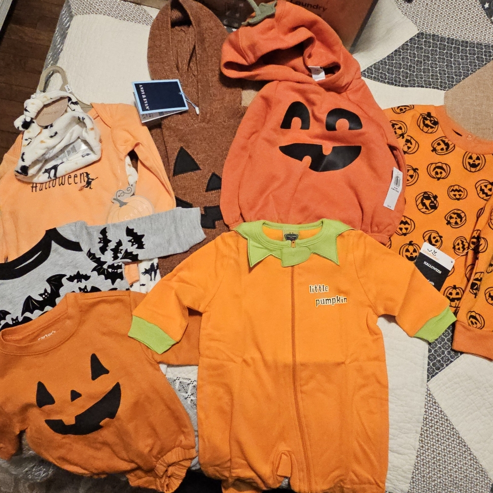8 Item All NWT Baby/Toddler Halloween Bundle (0-18 months)